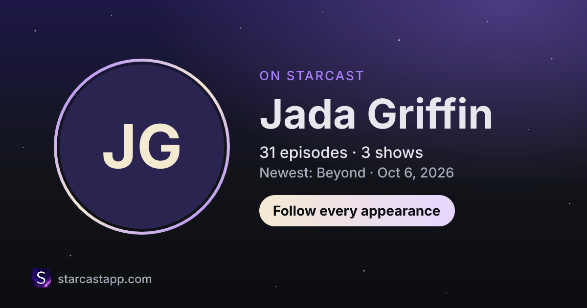 The preview card for Jada Griffin