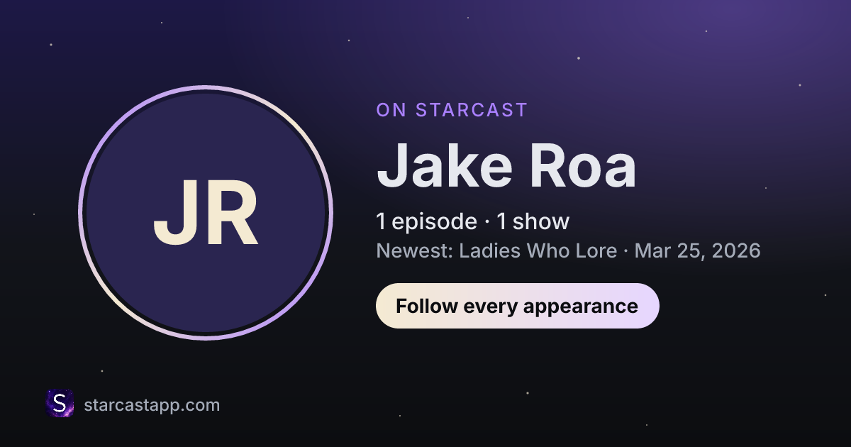 The preview card for Jake Roa