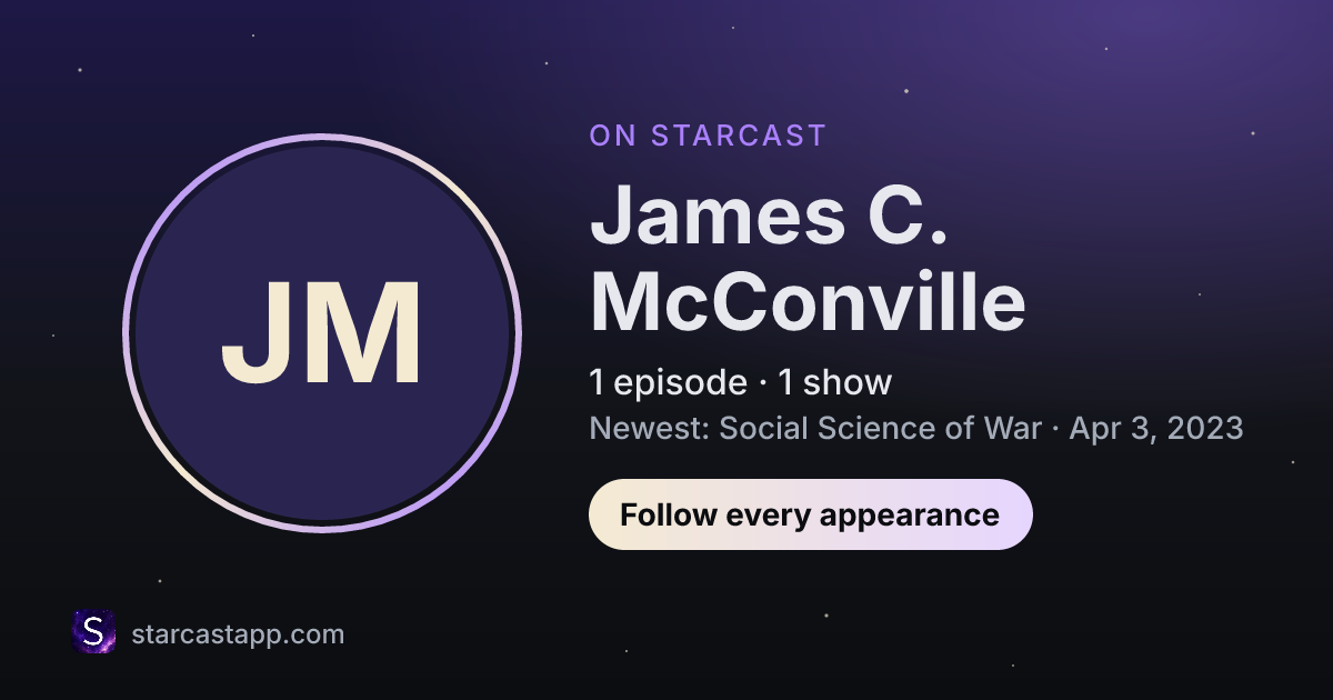 The preview card for James C. McConville