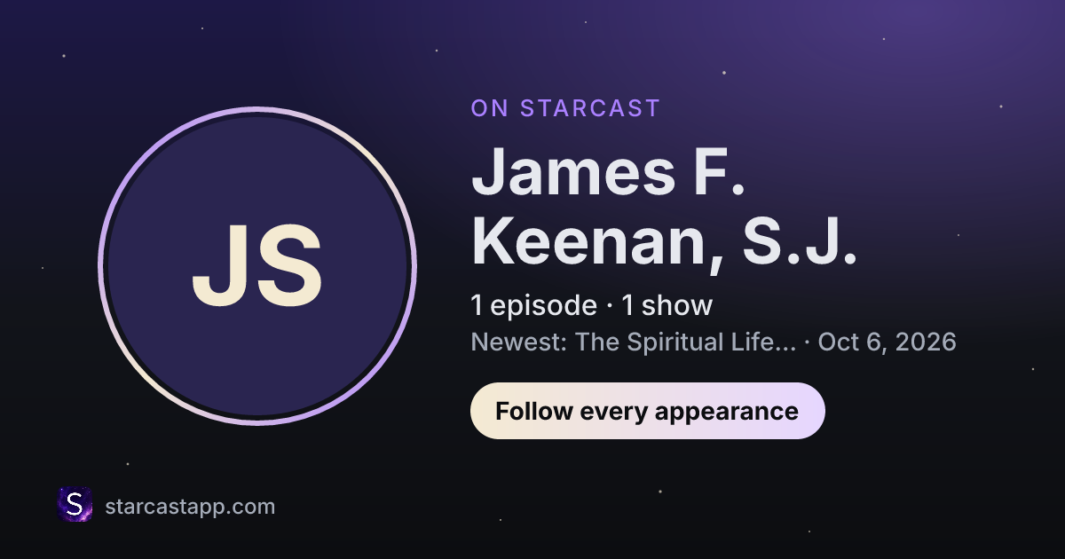 The preview card for James F. Keenan, S.J.