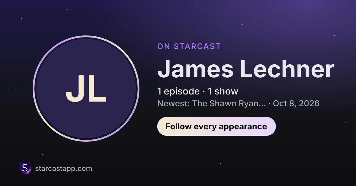 The preview card for James Lechner