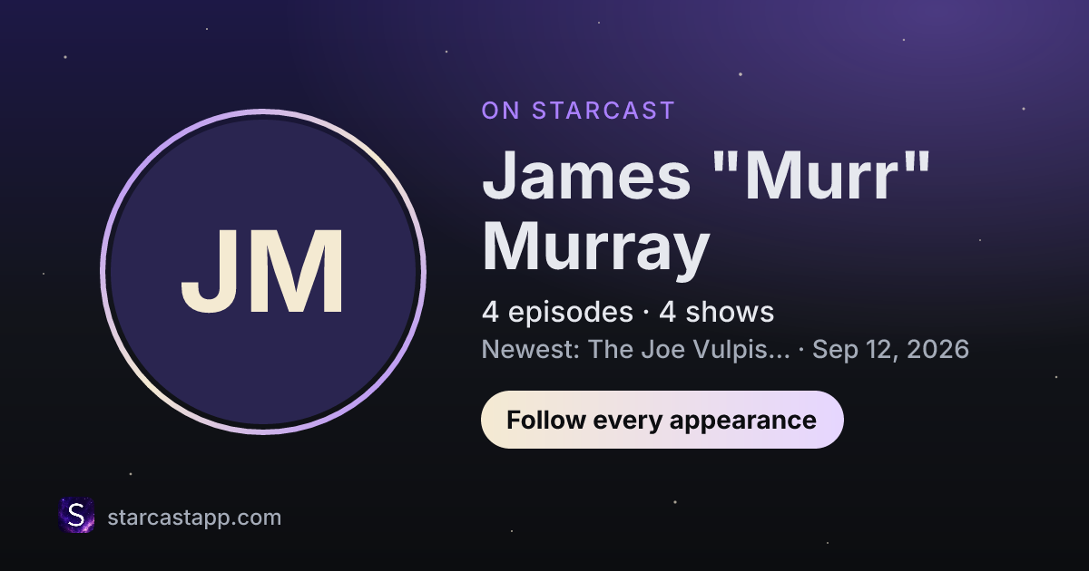 The preview card for James "Murr" Murray