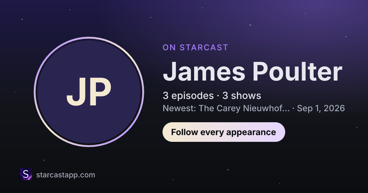The preview card for James Poulter
