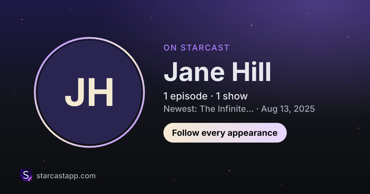 The preview card for Jane Hill
