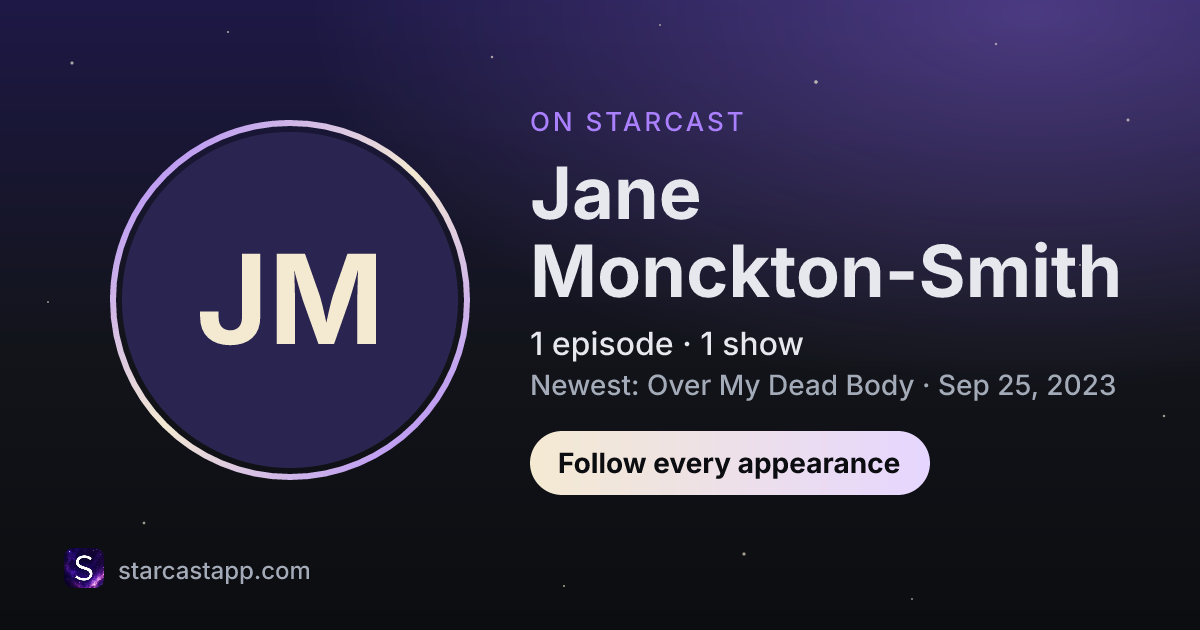 The preview card for Jane Monckton-Smith