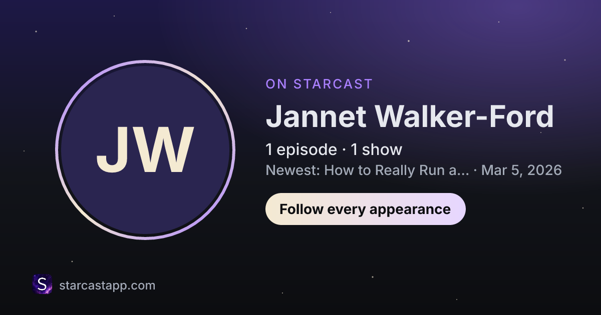 The preview card for Jannet Walker-Ford