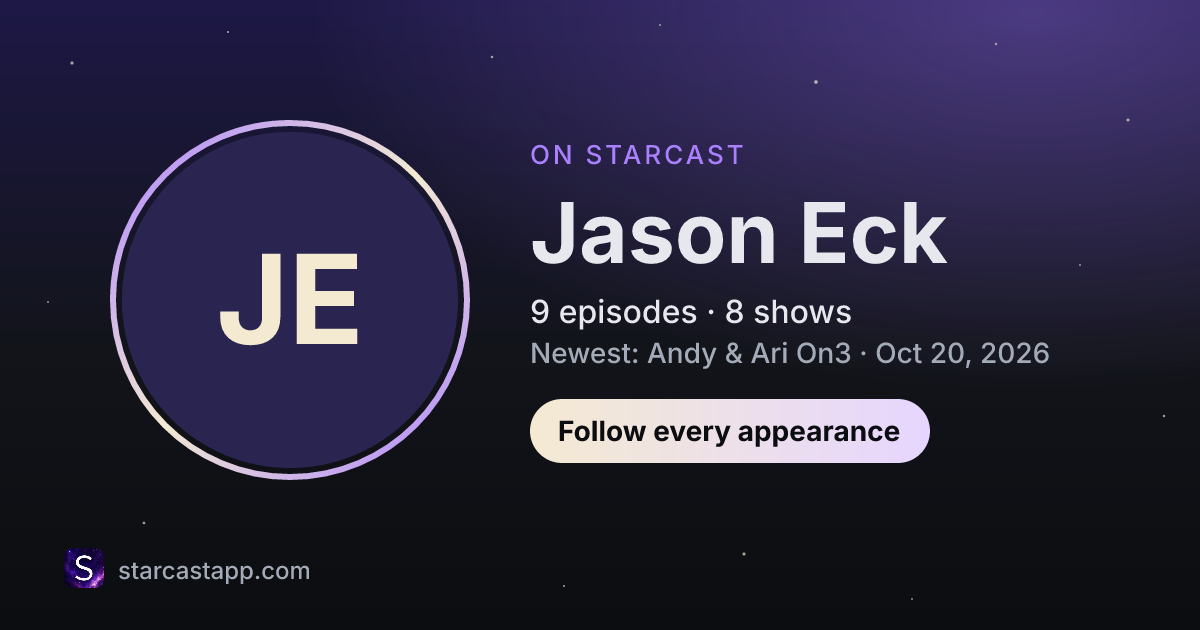 The preview card for Jason Eck
