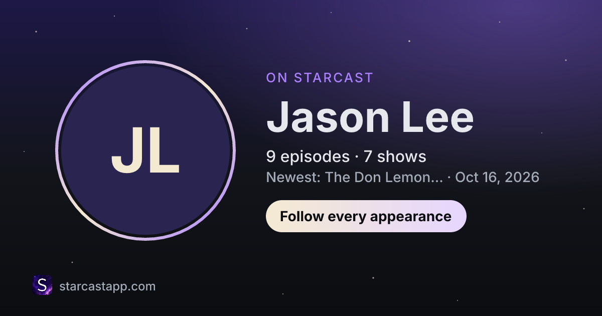 The preview card for Jason Lee