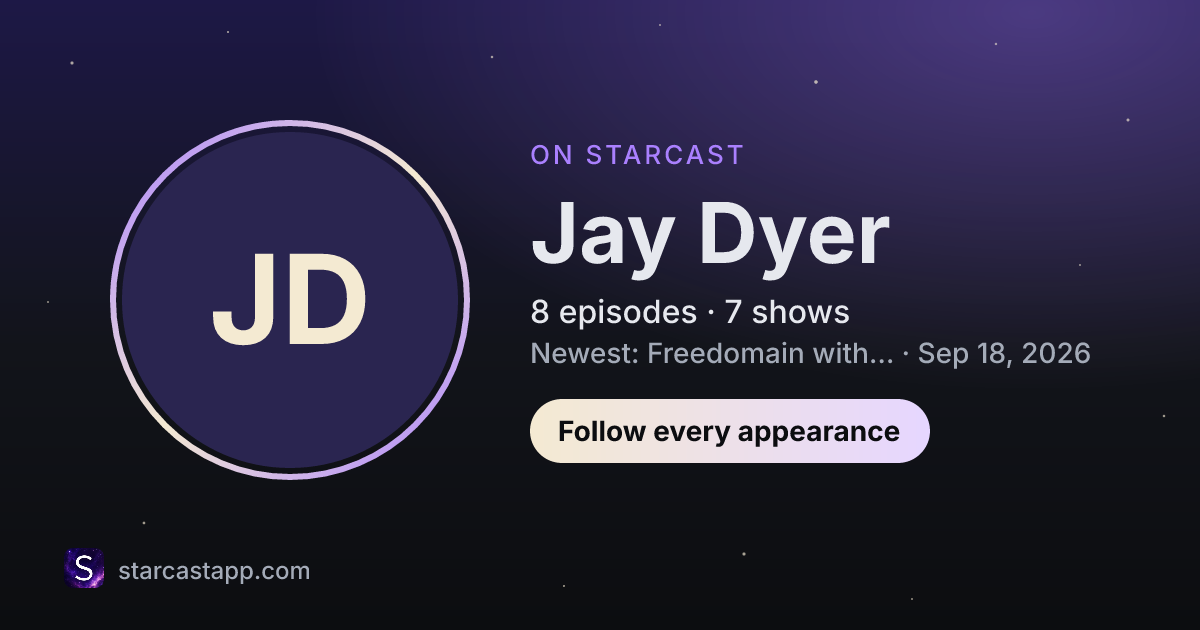 The preview card for Jay Dyer