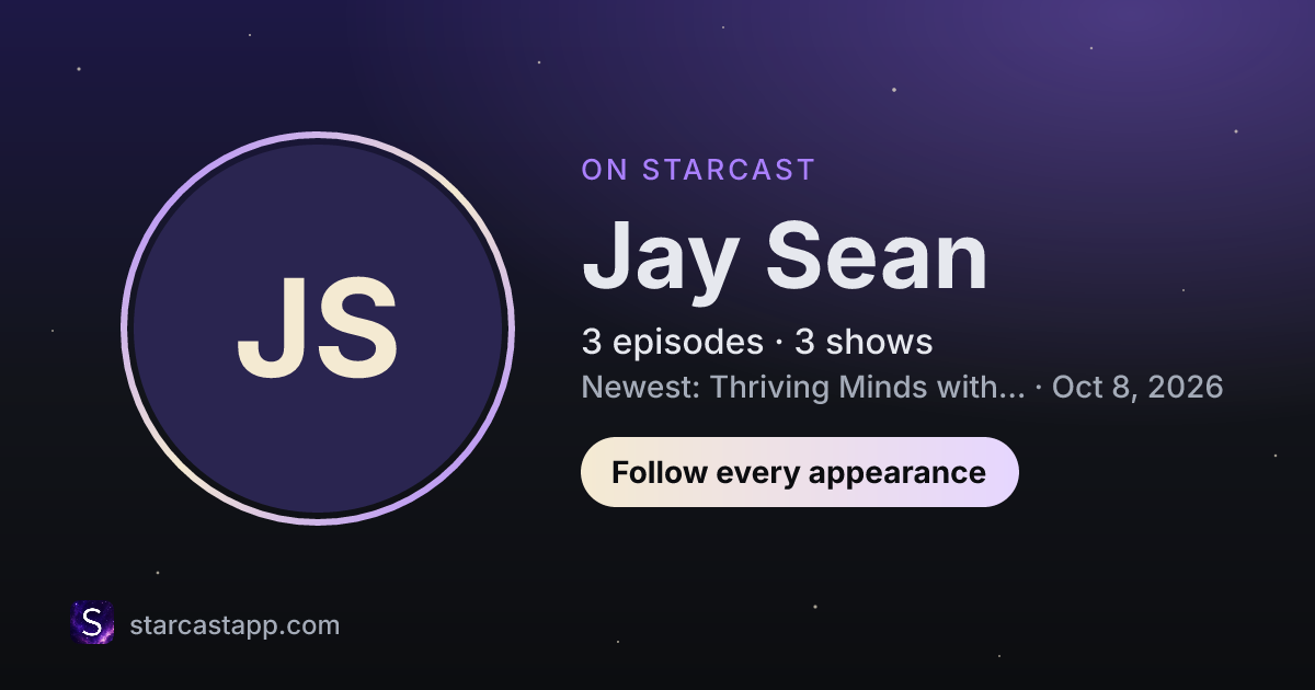 The preview card for Jay Sean