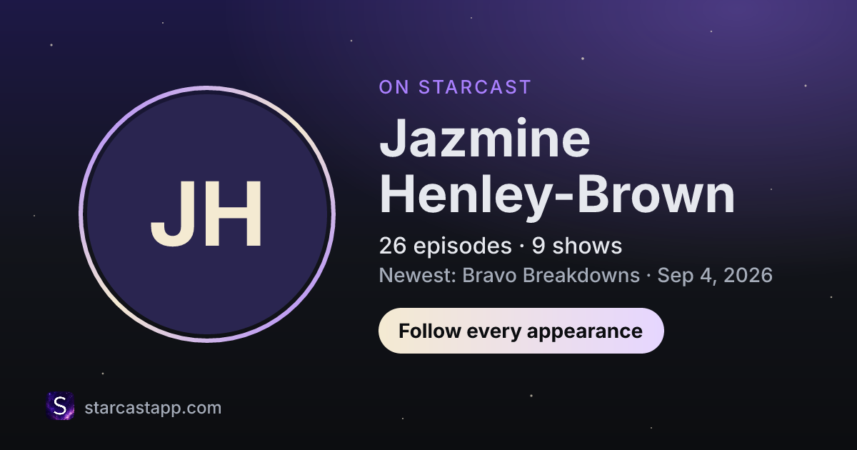 The preview card for Jazmine Henley-Brown
