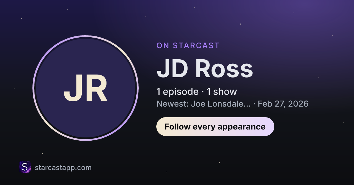 The preview card for JD Ross