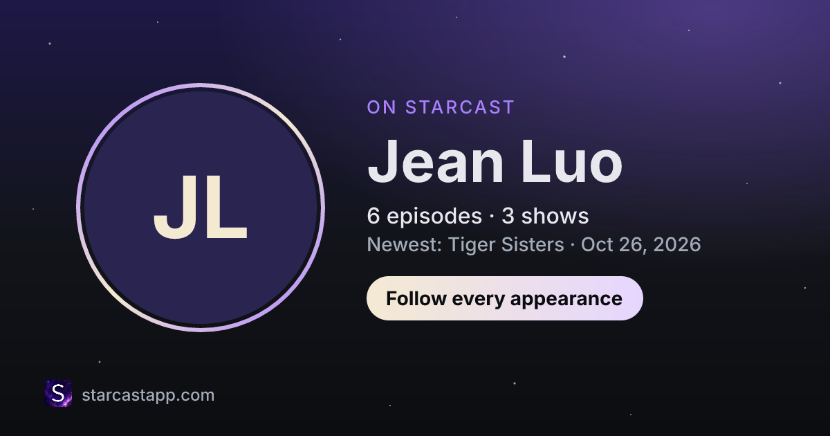 The preview card for Jean Luo