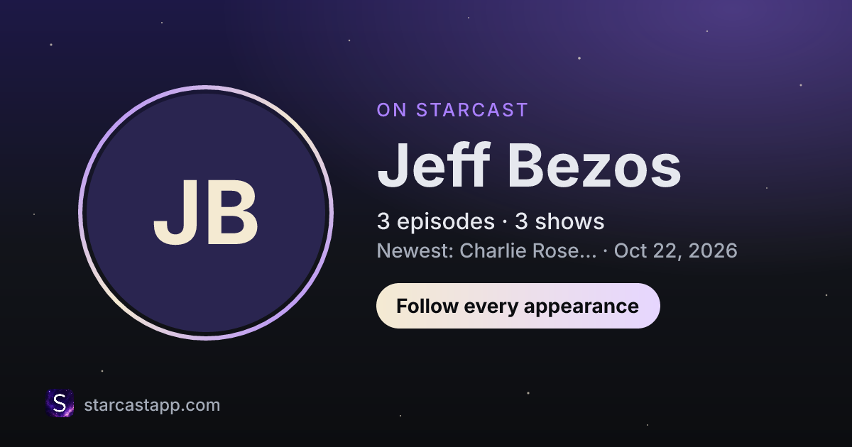 The preview card for Jeff Bezos
