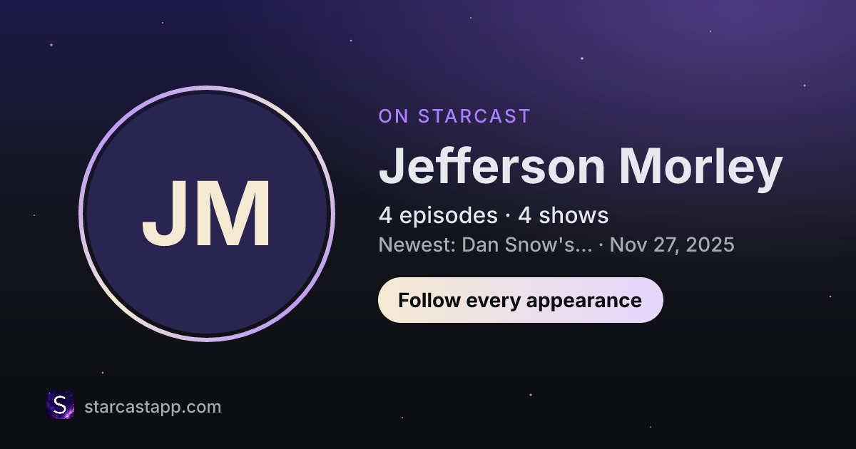The preview card for Jefferson Morley