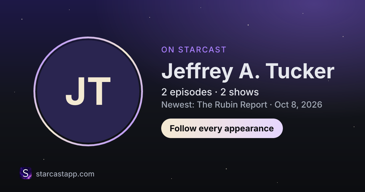 The preview card for Jeffrey A. Tucker