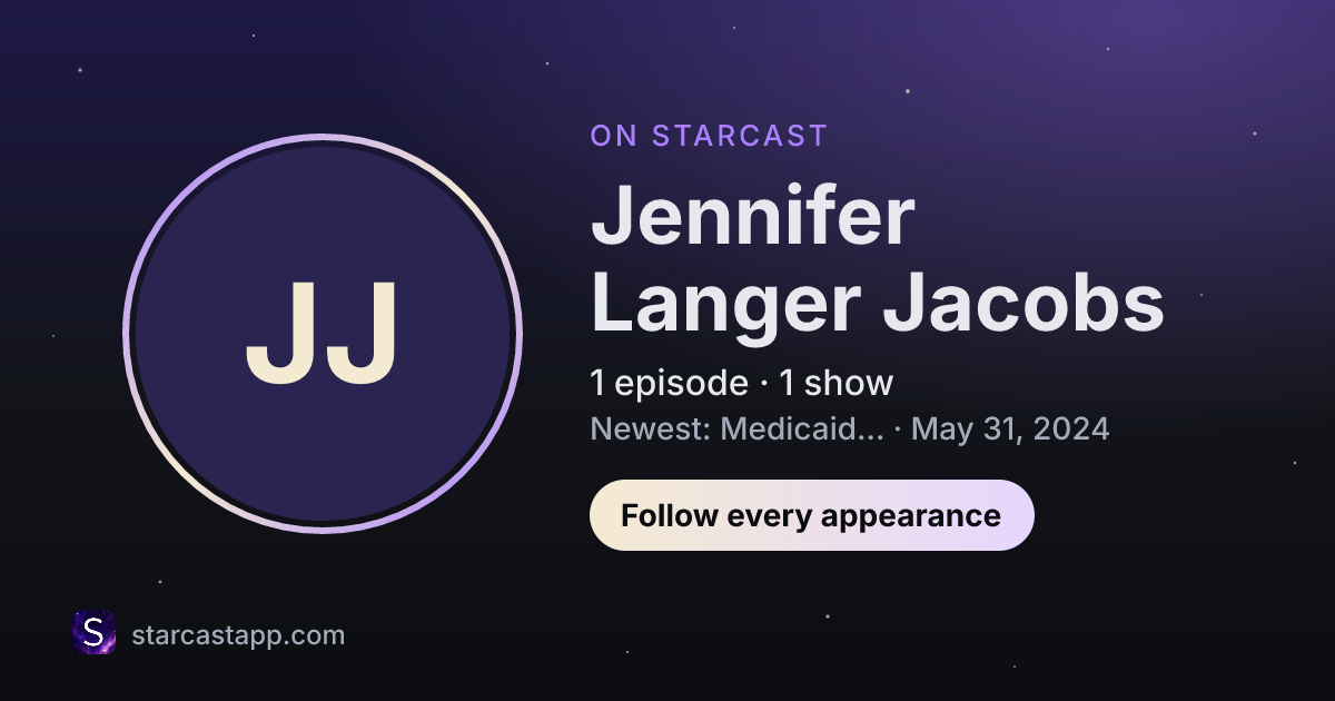 The preview card for Jennifer Langer Jacobs