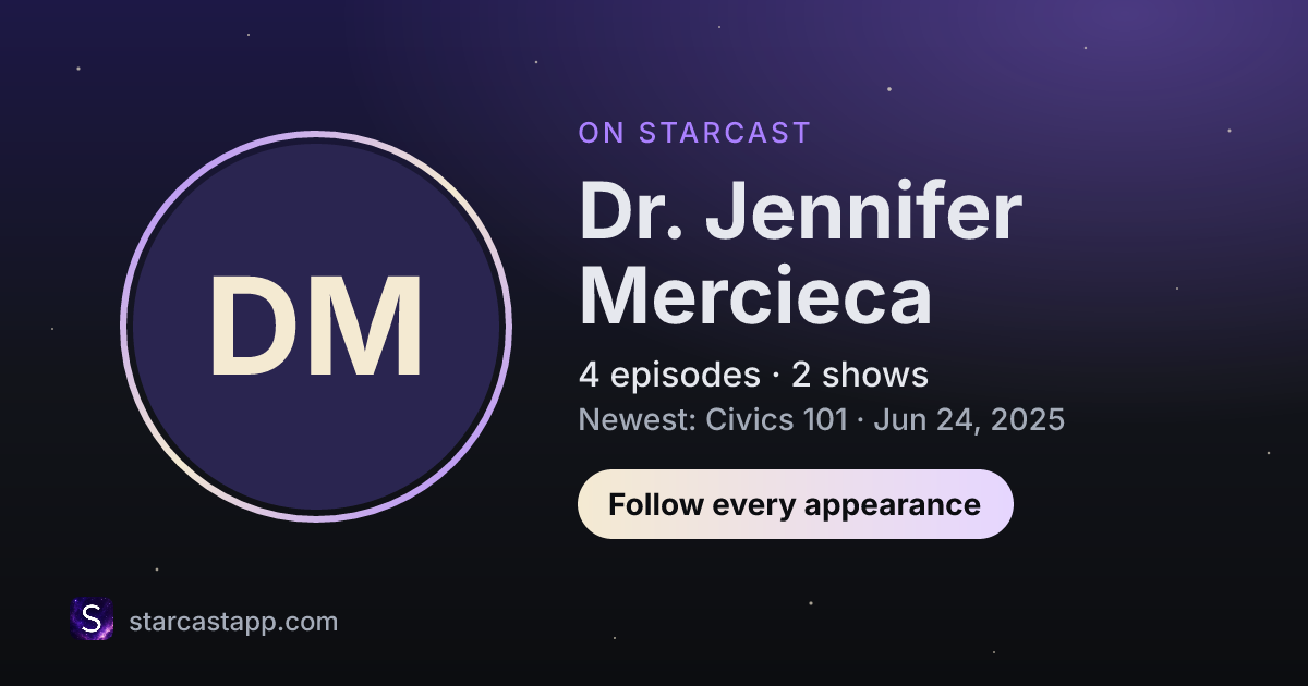 The preview card for Dr. Jennifer Mercieca