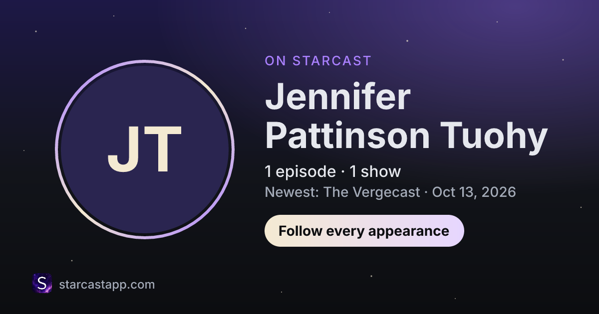 The preview card for Jennifer Pattinson Tuohy