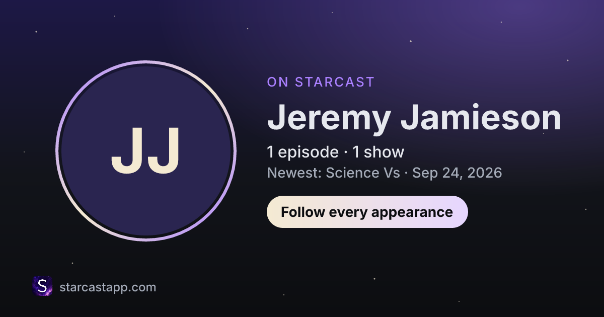 The preview card for Jeremy Jamieson