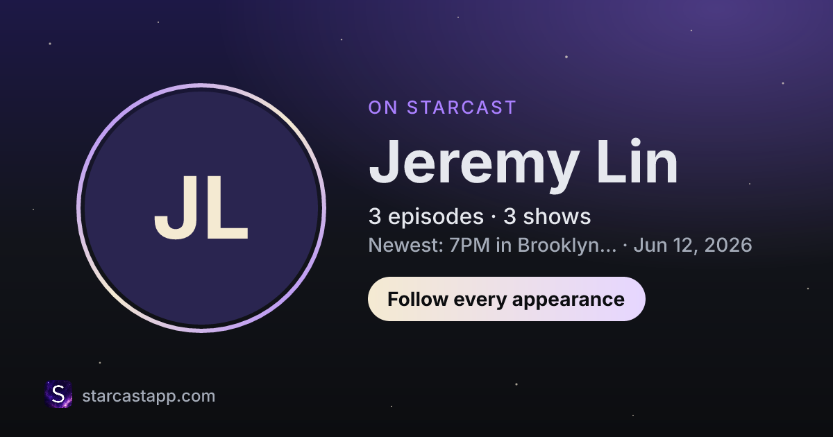 The preview card for Jeremy Lin