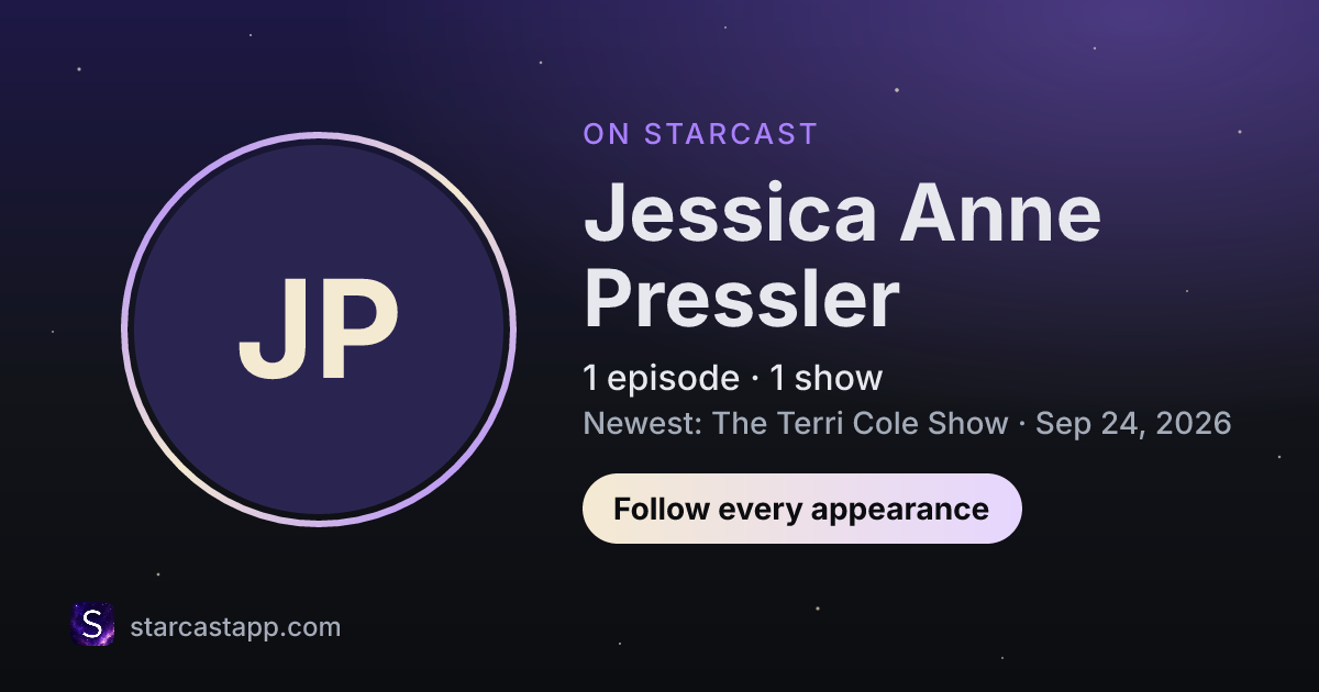 The preview card for Jessica Anne Pressler