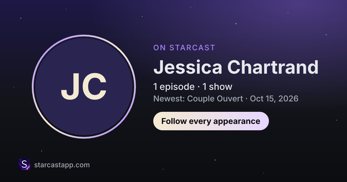 The preview card for Jessica Chartrand