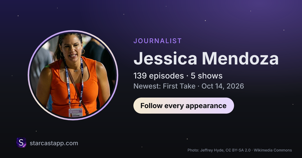 The preview card for Jessica Mendoza