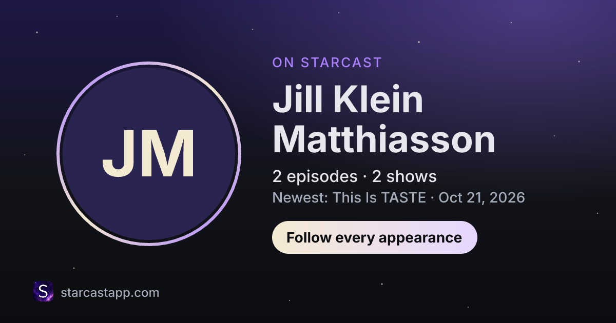 The preview card for Jill Klein Matthiasson