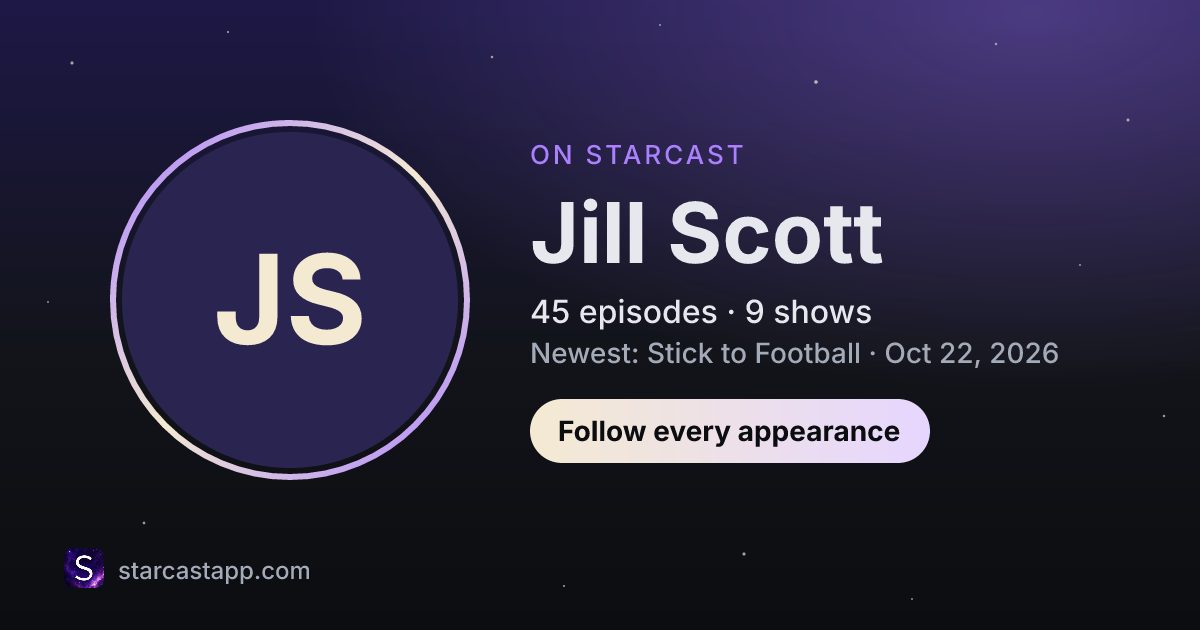 The preview card for Jill Scott