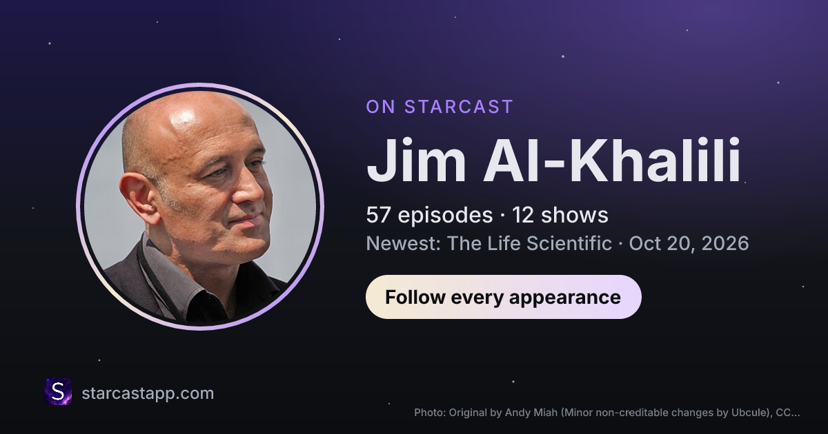 The preview card for Jim Al-Khalili