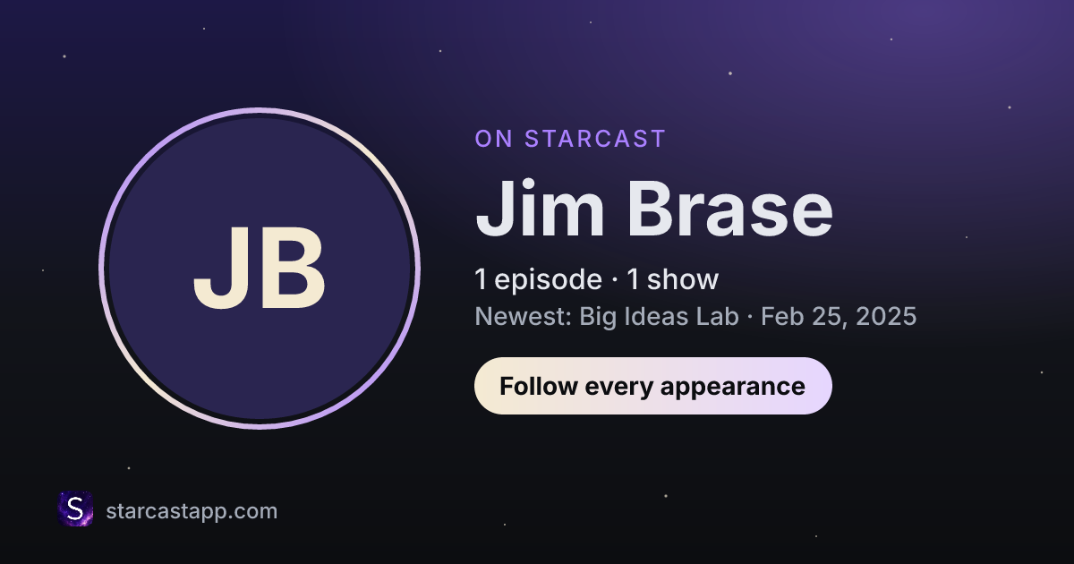 The preview card for Jim Brase