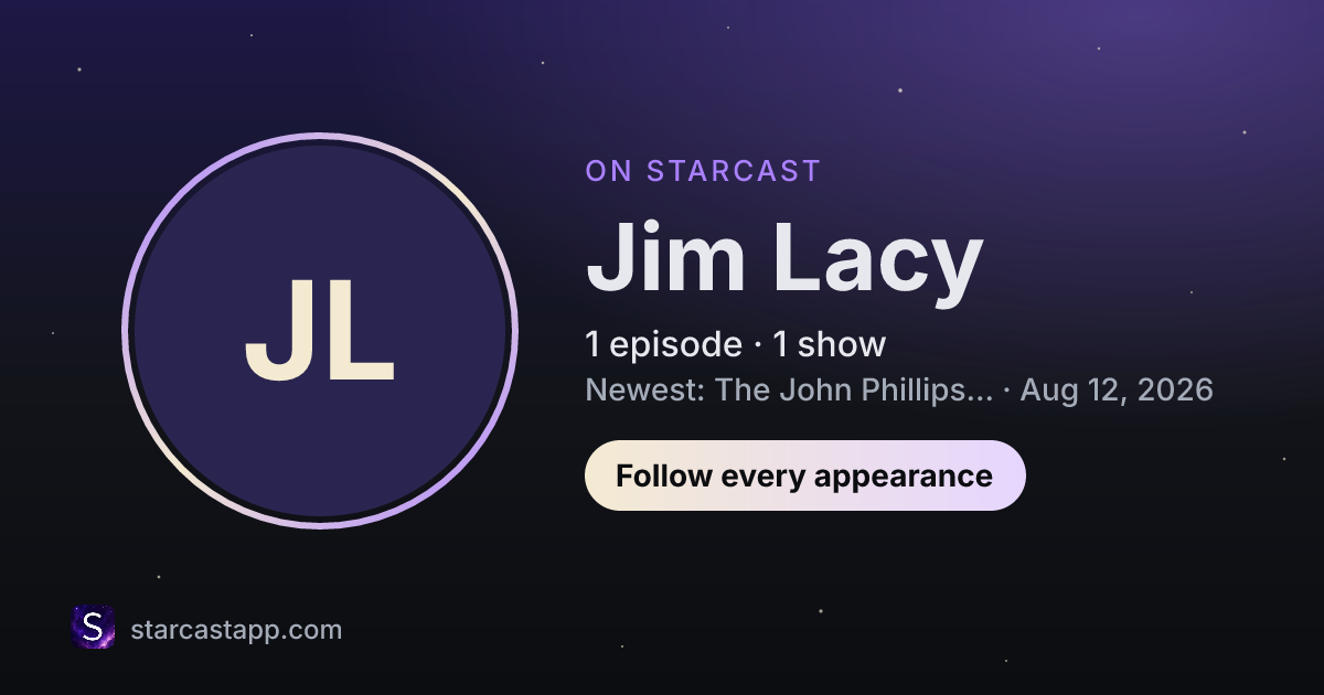 The preview card for Jim Lacy