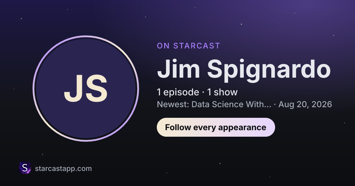 The preview card for Jim Spignardo