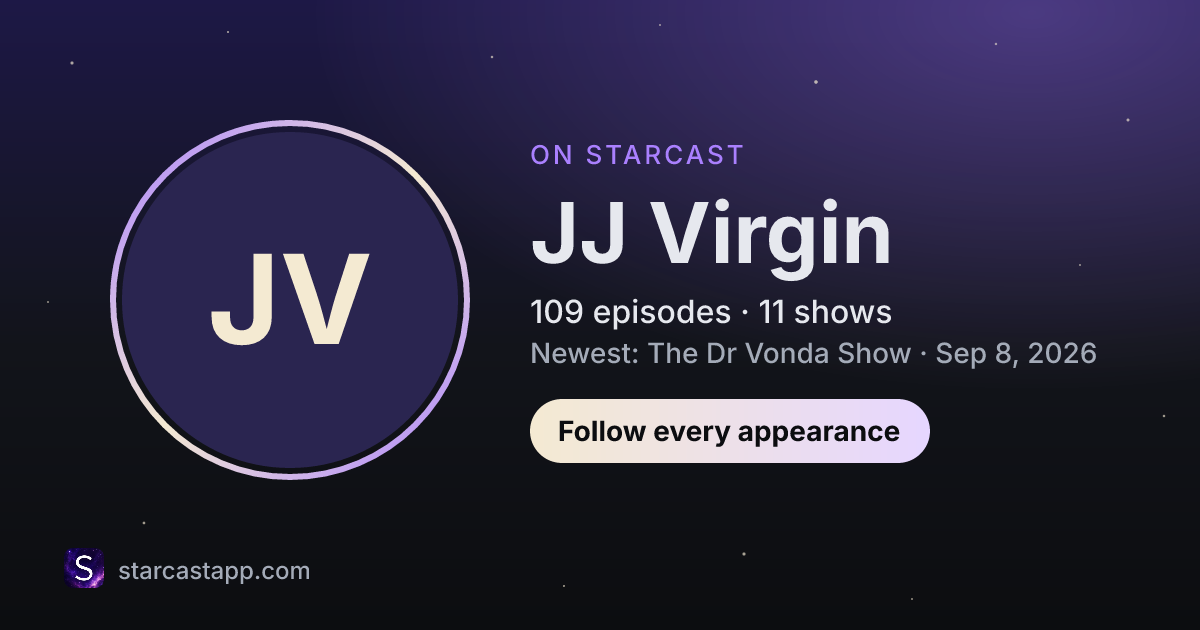 The preview card for JJ Virgin