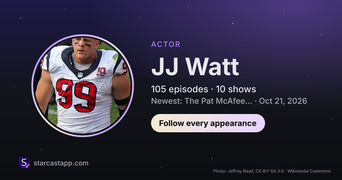 The preview card for JJ Watt