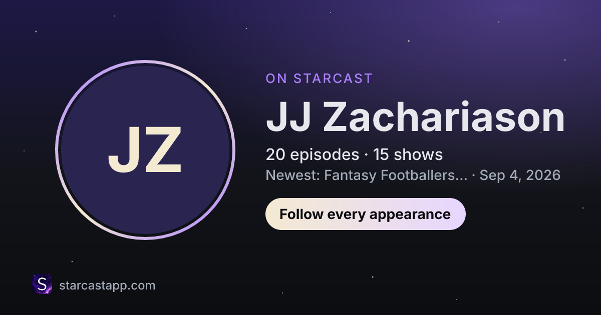 The preview card for JJ Zachariason