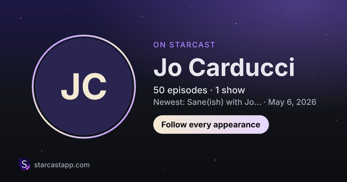 The preview card for Jo Carducci