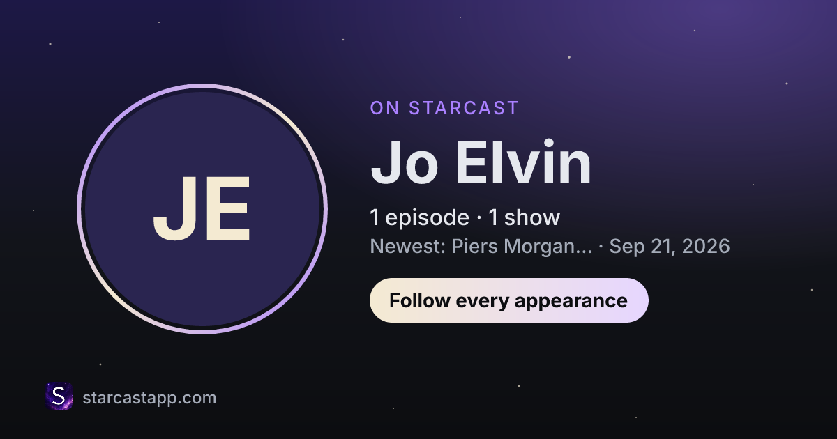 The preview card for Jo Elvin