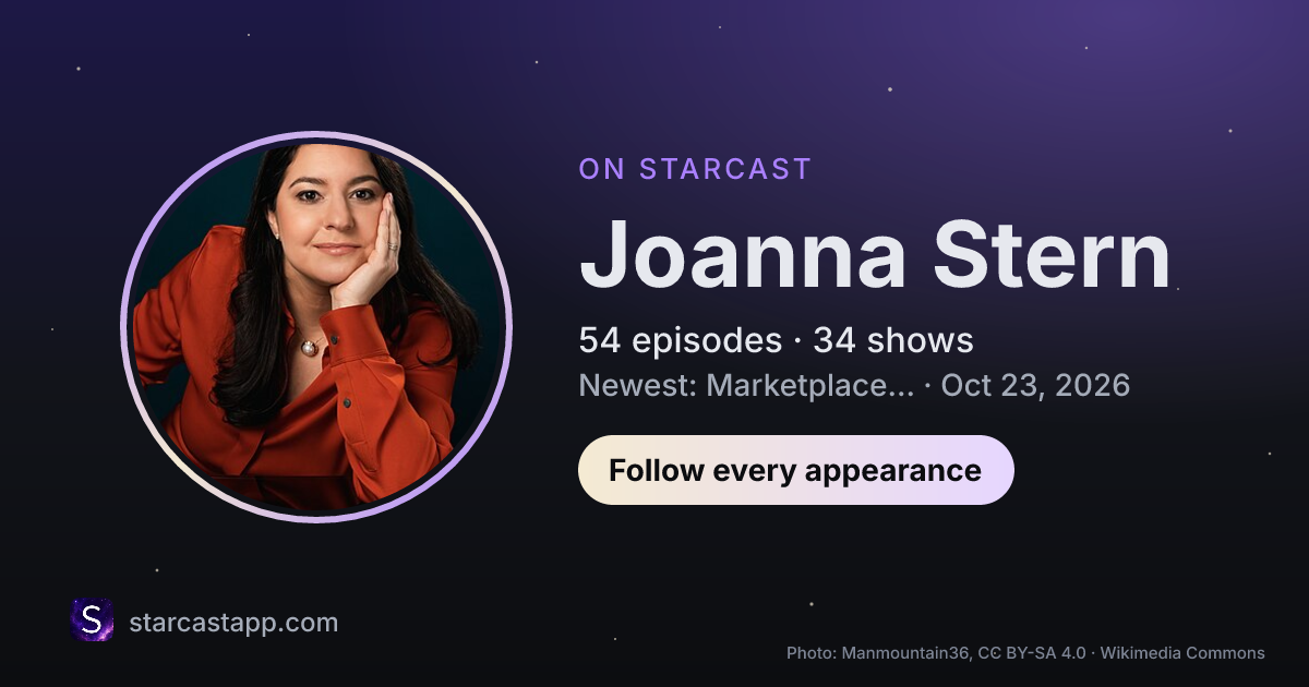 The preview card for Joanna Stern