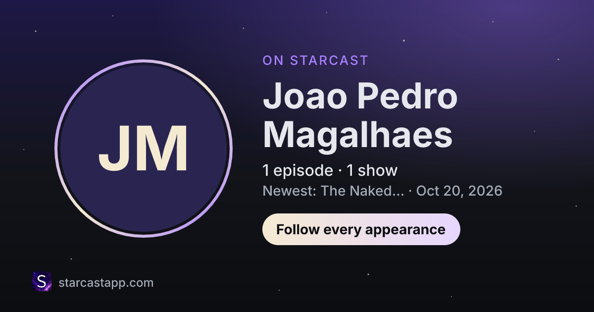 The preview card for Joao Pedro Magalhaes