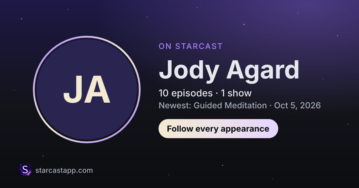 The preview card for Jody Agard