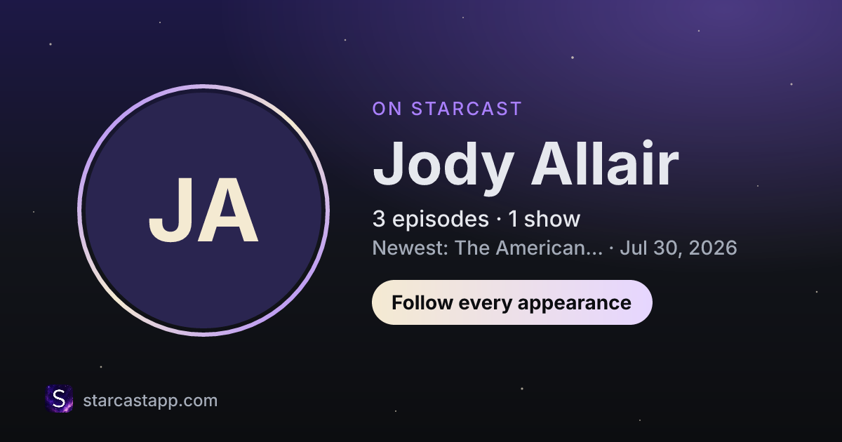 The preview card for Jody Allair