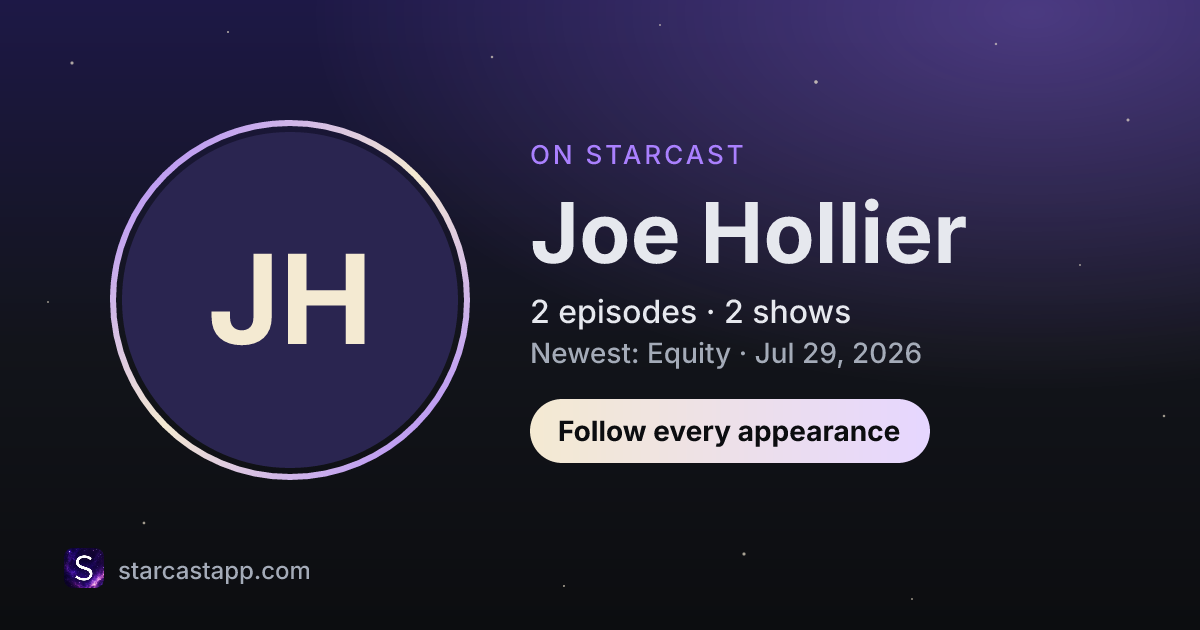 The preview card for Joe Hollier