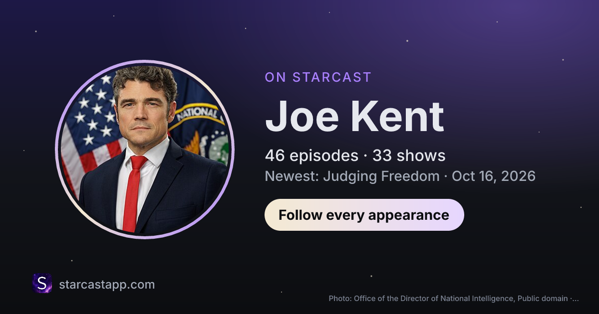 The preview card for Joe Kent