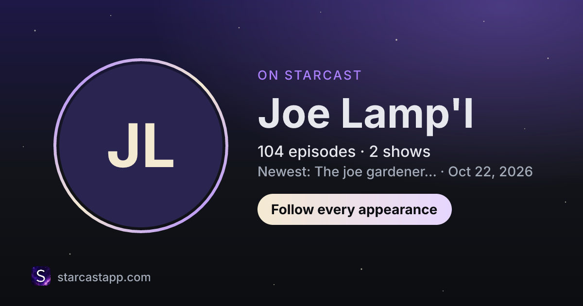 The preview card for Joe Lamp'l