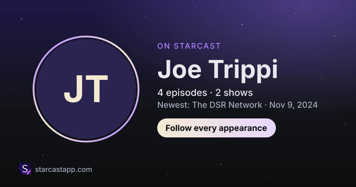 The preview card for Joe Trippi
