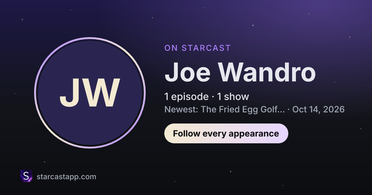 The preview card for Joe Wandro