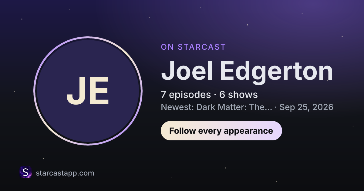 The preview card for Joel Edgerton