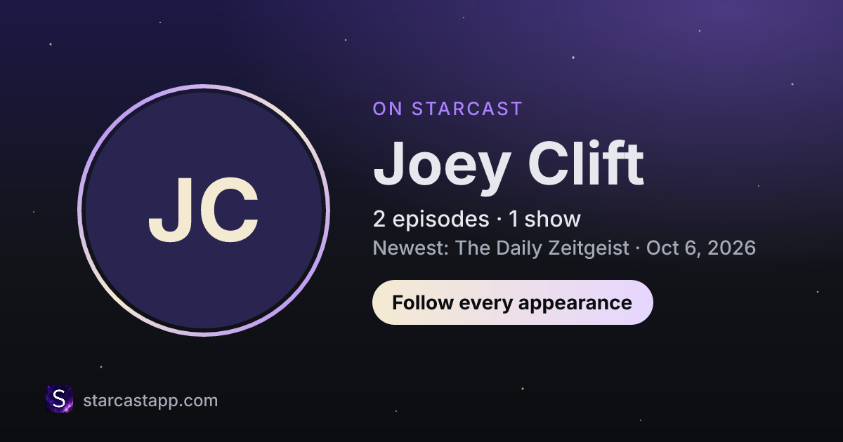 The preview card for Joey Clift